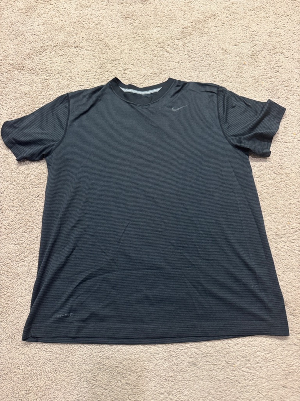 Nike Black Short Sleeve Athletic Crew Tee